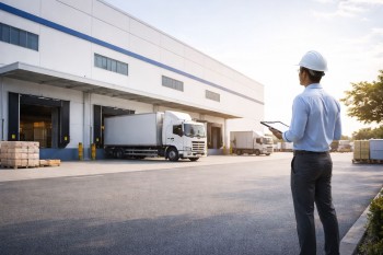 Gudang ideal untuk bisnis dengan akses truk mudah dan operasional efisien