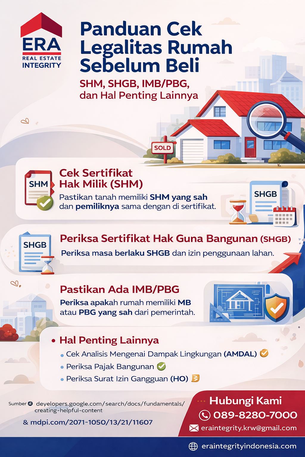Panduan cek legalitas rumah sebelum beli mencakup SHM, SHGB, IMB PBG, dan pemeriksaan dokumen properti penting lainnya