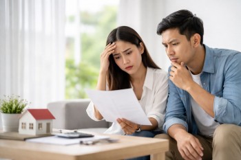 Ilustrasi kesalahan membeli rumah pemula saat memeriksa dokumen pembelian properti