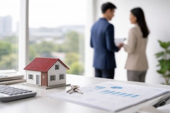 Ilustrasi faktor harga rumah naik karena lokasi, akses, fasilitas, dan permintaan pasar properti