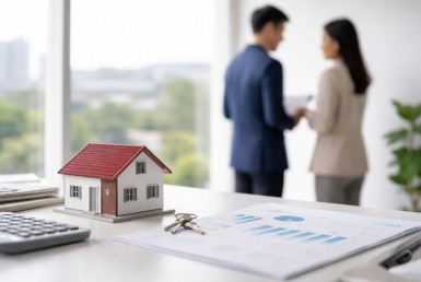 Ilustrasi faktor harga rumah naik karena lokasi, akses, fasilitas, dan permintaan pasar properti