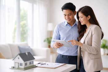 Ilustrasi tips memasarkan rumah cepat laku dengan strategi harga dan optimasi listing online