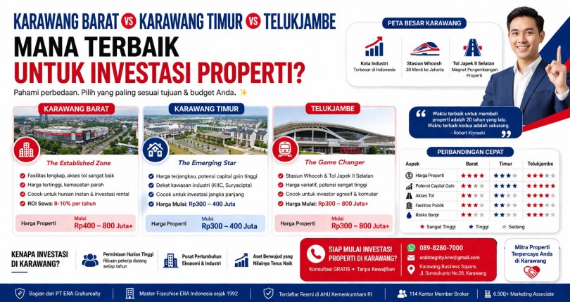 Karawang Barat vs Karawang Timur vs Telukjambe: Mana Terbaik untuk Investasi Properti?