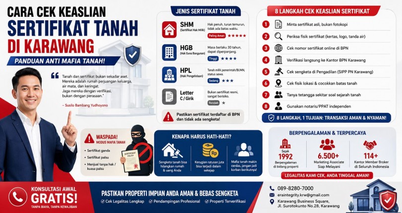 Cara Cek Keaslian Sertifikat Tanah di Karawang: Panduan Anti Mafia Tanah