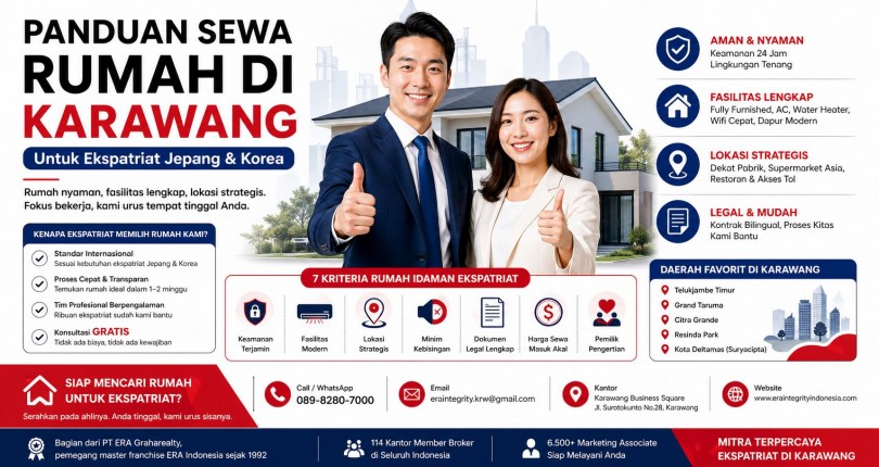Panduan Sewa Rumah di Karawang untuk Ekspatriat Jepang & Korea